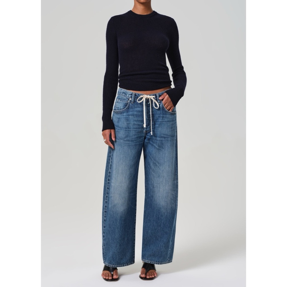 Citizens Of Humanity Blue Wide Leg Flare Jeans